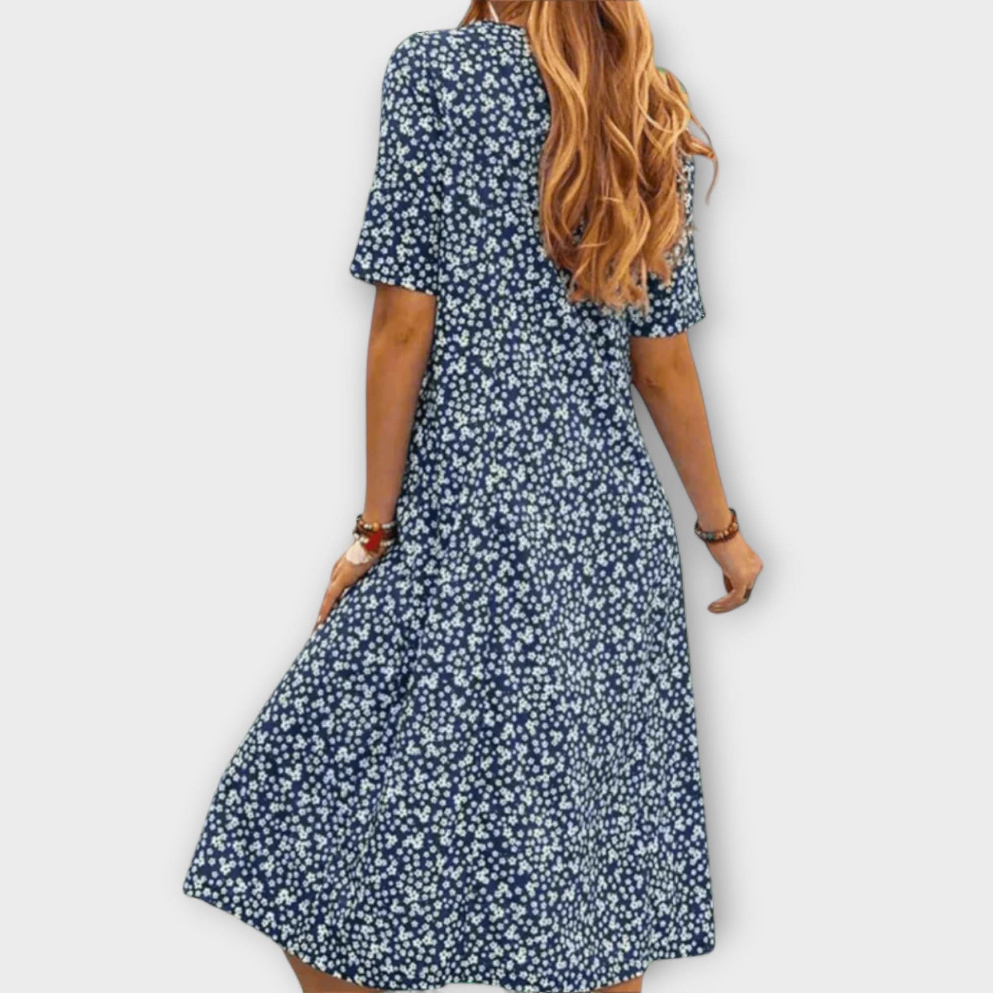 Otília - Eleganti ziedu kleiti izgatavoti no premium auduma