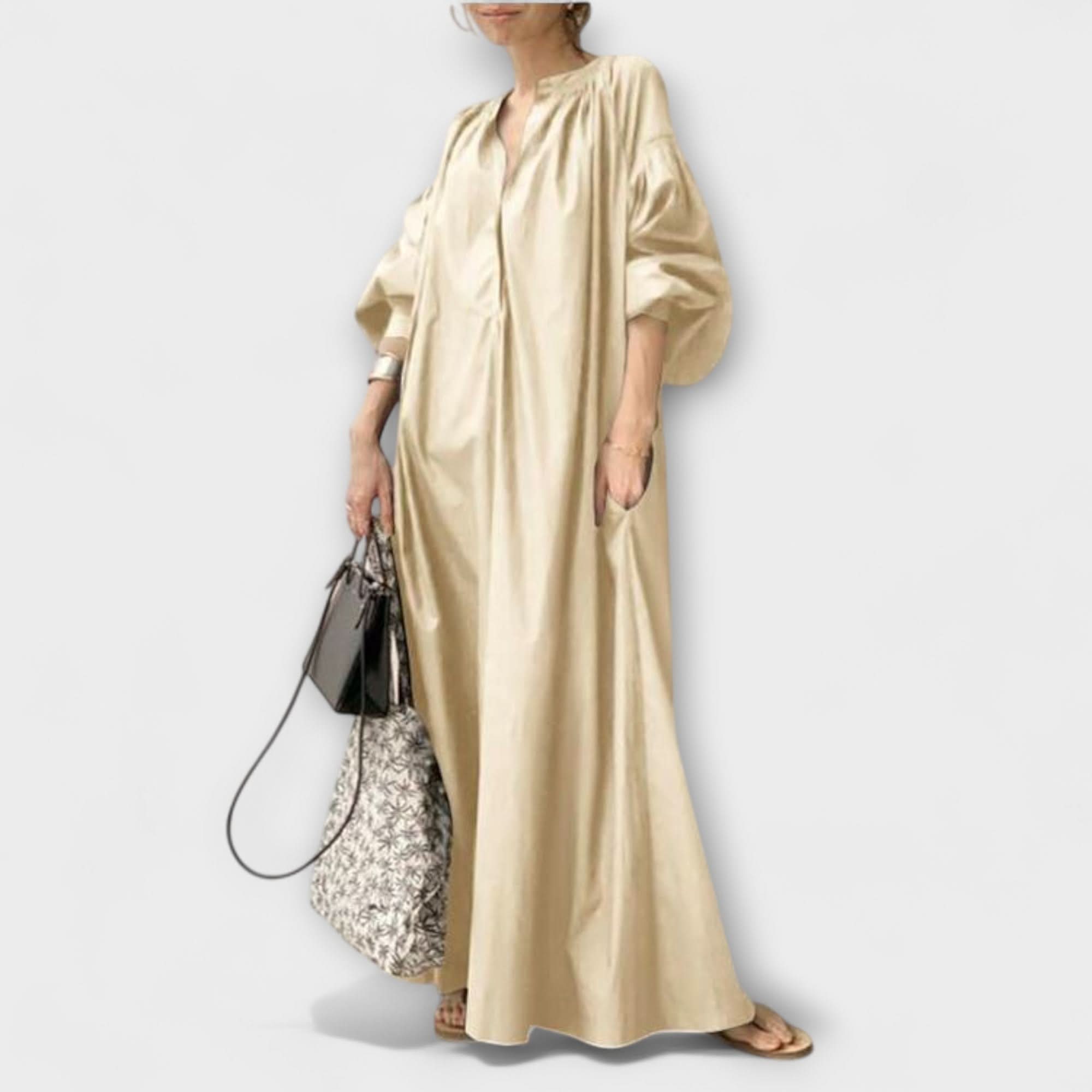Oľga - Eleganta midi kleita