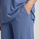 Ramse | Īsām piedurknēm oversized tops un platu staru bikšu komplekts
