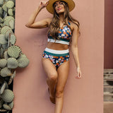 Heidi-Mode | Brook Side krāsu bloku bikini komplekts