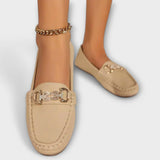 Sára | Izsmalcinātas slip-on klasiskās ādas mokasīnas