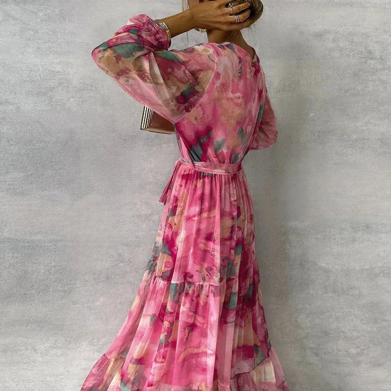 Sofija | Eleganta puķaina maxi kleita