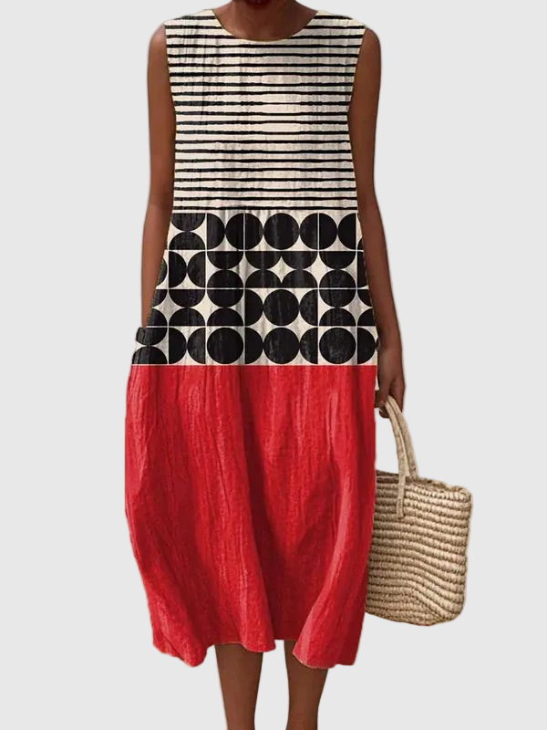 Jane™ Color Block Midi kleita
