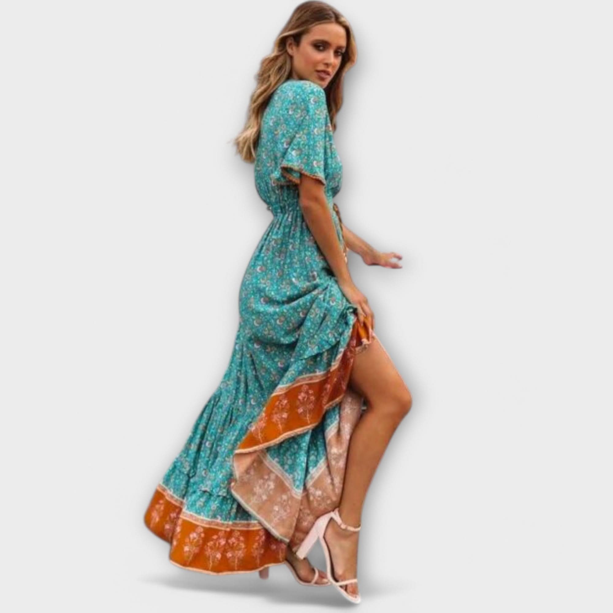 Michaela - Boho maksi kleiti