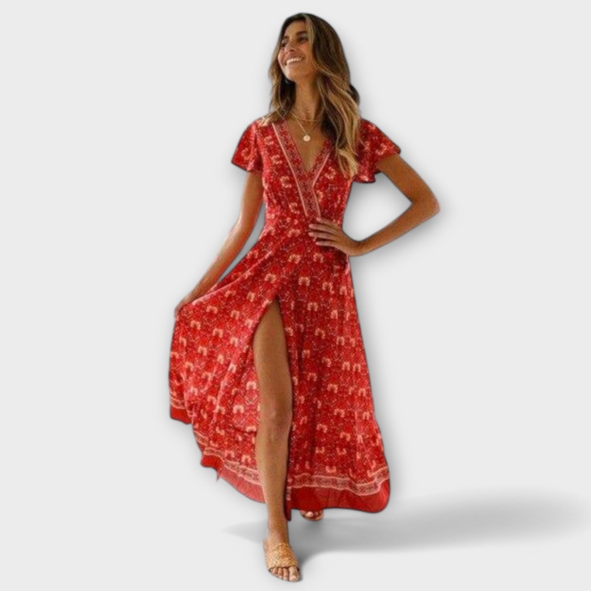 Iveta - Boho Midi kleiti