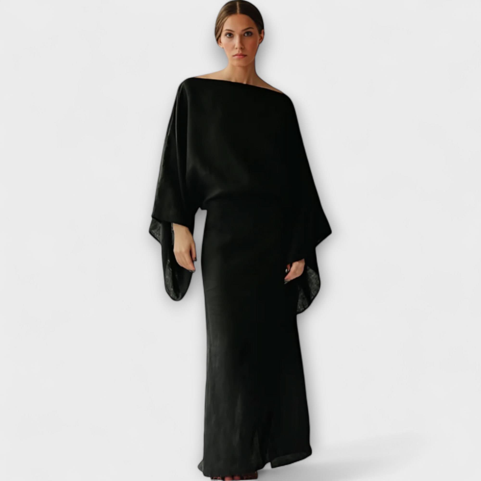 Ľubica - Kimono kleita no lina un kokvilnas